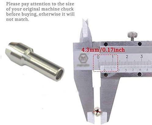 8 accesorios para herramientas rotativas  Portabrocas de latón con pinza de acero inoxidable brillante duradero para herramientas rotativas Dremel,