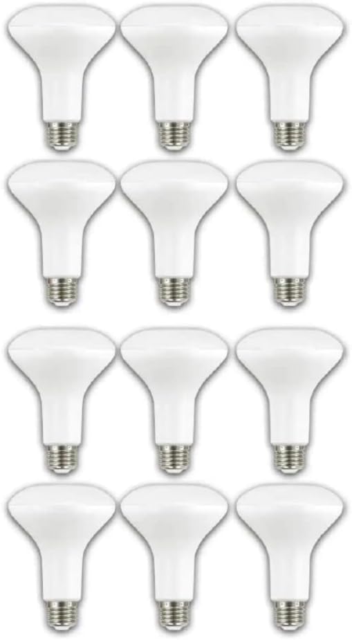 EcoSmart – Bombilla LED Energy Star de 65 vatios equivalente a BR30 regulable, color blanco suave (paquete de 12)