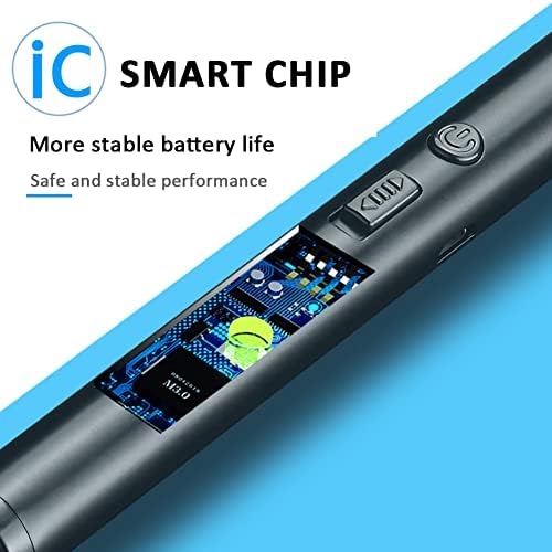 Encendedor de velas eléctrico de plasma sin llama, encendedor electrónico de arco, resistente al viento, USB, encendedor recargable con bloqueo de