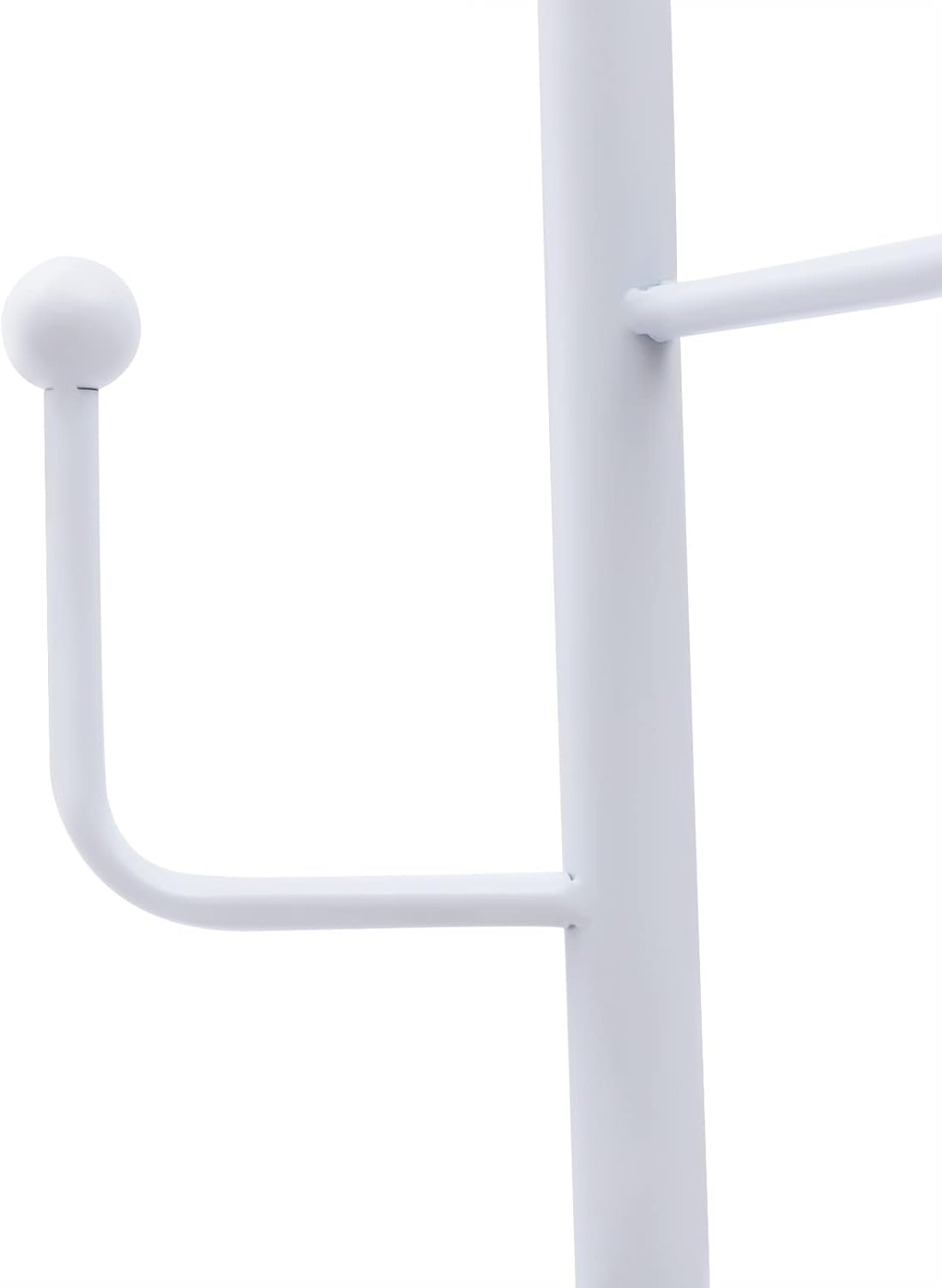 Soporte de metal moderno blanco de 67 pulgadas, para pasillo, perchero, árbol, con 6 ganchos, base estable de mármol, para entrada, pasillo, sala de