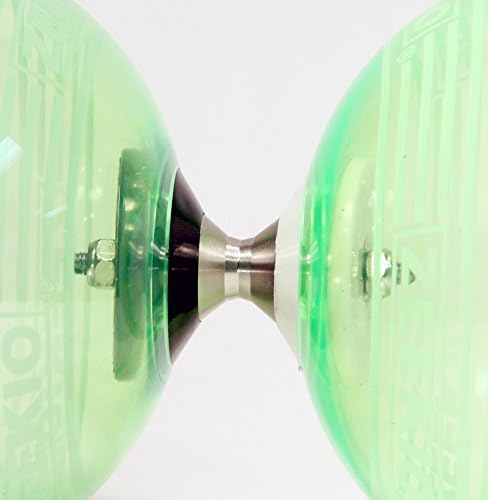 Zeekio Crystal Series Master Spin Diabolo – Eje fijo, copas transparentes duraderas, viene con varillas, cuerda e instrucciones (idioma español no