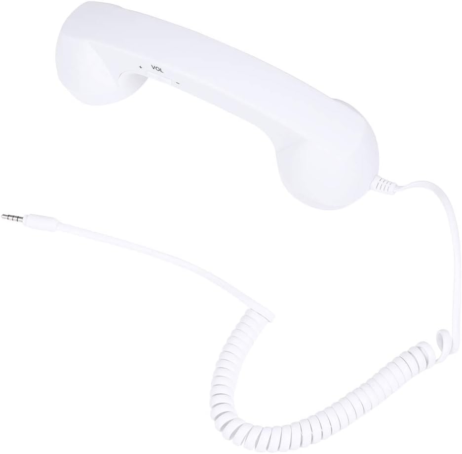 UKCOCO 0.138 in Universal Retro Teléfono Auricular, Sosteniendo Un Teléfono Celular Para Teléfono, Anti Receptores Para Teléfono
