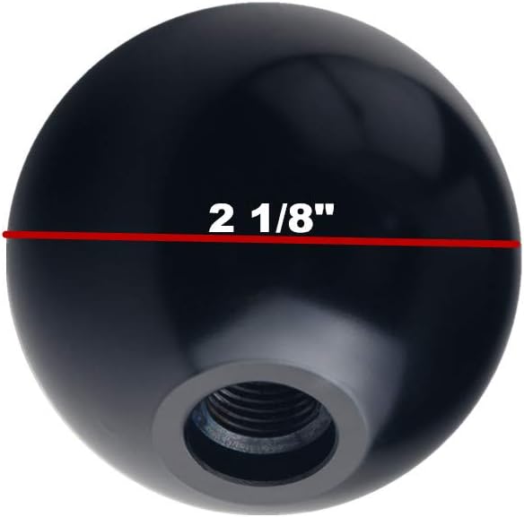 DEWHEL NegroRojo 5 Velocidad Manual Vintage Shift Knob 5Rdr M12 X 1.75 Aluminio K05
