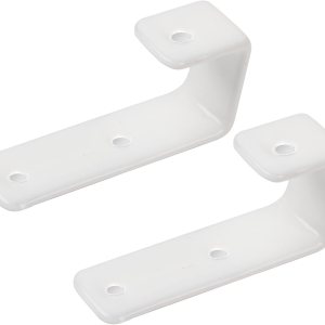 Paquete de 2 soportes de gancho para litera, dentro de 1 pulgada, ganchos de escalera para cama de niños, ganchos de metal de PVC blanco, accesorios Paquete de 2 soportes de gancho para litera, dentro de 1 pulgada, ganchos de escalera para cama de niños, ganchos de metal de PVC blanco, accesorios