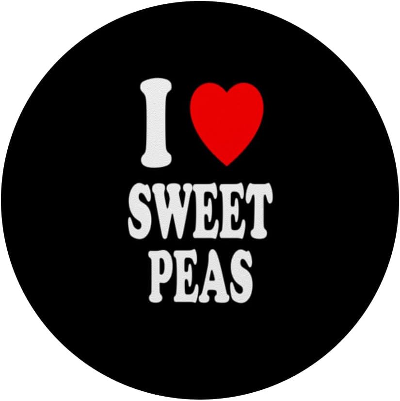 I Heart (Love) Sweet Peas Gardening Botany Botanist PopSockets Standard PopGrip