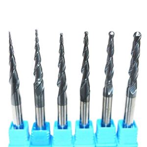 Fresa de cono cónico de cono de fresado de cono de punta de bola de 0.236 in Broca de enrutador de carpintería (E) Fresa de cono cónico de cono de fresado de cono de punta de bola de 0.236 in Broca de enrutador de carpintería (E)