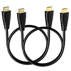 MOSIMLI Cable HDMI corto de 1 pie, paquete de 2 cables HDMI 4K UHD macho a macho adaptador para clasificación ARC y CL3 para laptop, monitor, PS5, MOSIMLI Cable HDMI corto de 1 pie, paquete de 2 cables HDMI 4K UHD macho a macho adaptador para clasificación ARC y CL3 para laptop, monitor, PS5,