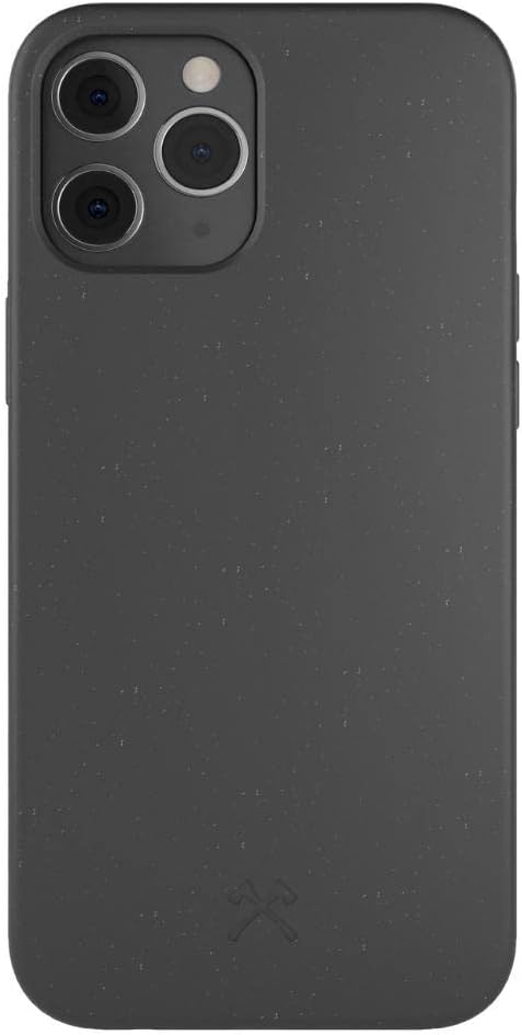 WOODCESSORIES – Funda de teléfono para iPhone 12 Negro, iPhone 12 Pro Case Negro – Ecológico, hecho de plantas