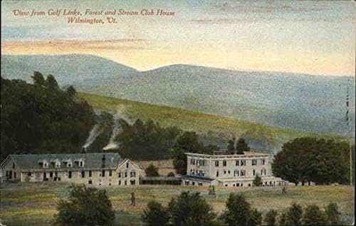 View from Golf Links, Forest and Stream Club House Wilmington, Vermont VT Original Antique Postcard