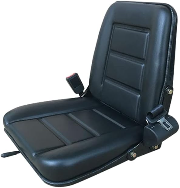 Cinturones de seguridad universales para carretilla elevadora y se adapta a tractor, cortacésped, carrito de golf, retráctil, negro, 46 pulgadas