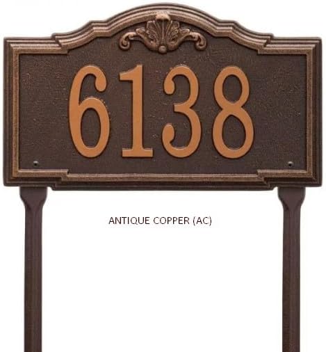 Comfort House Letrero de dirección personalizado para patio con estacas de césped, placa de metal para dirección fabricada en Estados Unidos