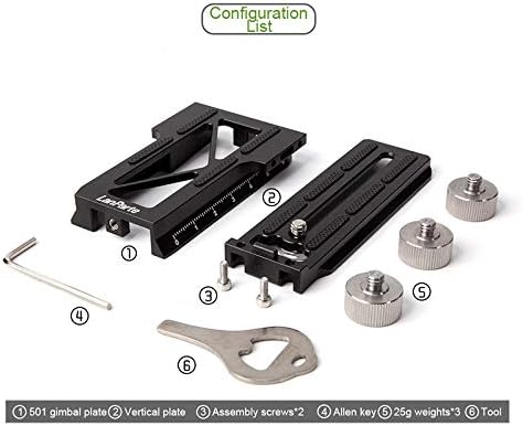 Soporte L con placa de liberación rápida para DJI Ronin S Gimbal Disparo Vertical Sony A7 A6400