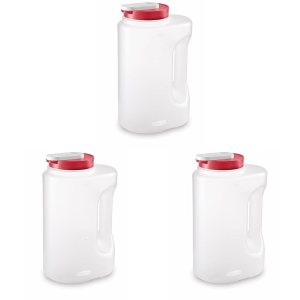 Rubbermaid Mixermate Jarra resistente a fugas, 1 galón (paquete de 3) Rubbermaid Mixermate Jarra resistente a fugas, 1 galón (paquete de 3)