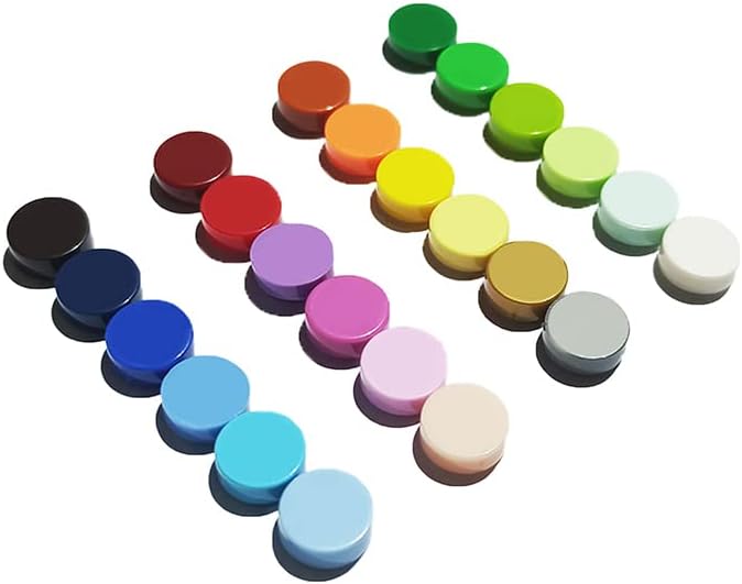 Azulejo redondo 1×1, 1000 piezas, ladrillos 98138 compatibles con ladrillos de la marca principal, más de 40 colores, bricolaje para arte de mosaico