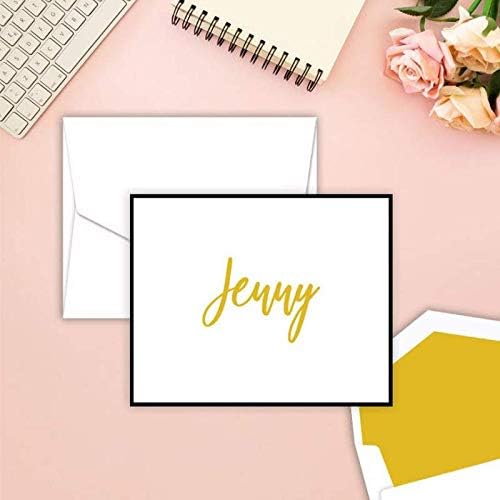 Bubbly – Notas plegables personalizadas – Papelería de tinta elevada personalizada
