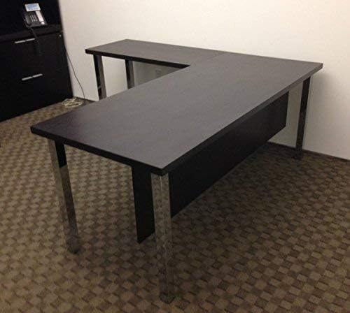 Alpha Furnishings Patas de metal cuadradas cromadas para mesa, pie de mesa para isla de cocina, encimera, patas de banco de trabajo, 34 pulgadas, 1