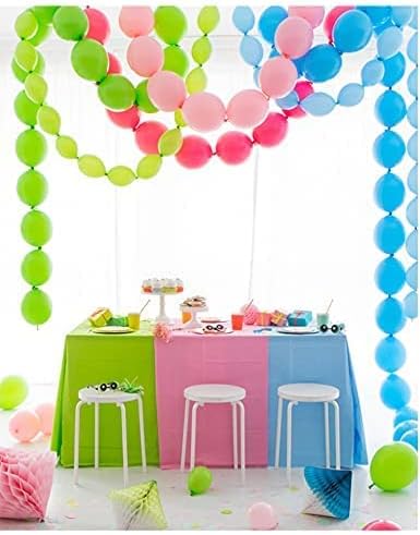 IN-JOOYAA Globo de látex transparente de 6 pulgadas y 12 pulgadas, 200 globos de enlace rápido, globos enlazables para decoración de fiestas
