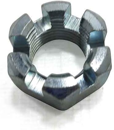 Tuerca hexagonal ranurada, 34-16, chapado en zinc
