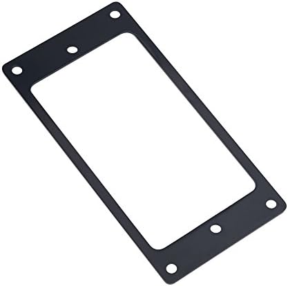 Anillos de montaje de marco de pastilla, 2 piezas de repuesto de metal Humbucker para guitarras eléctricas (negro)