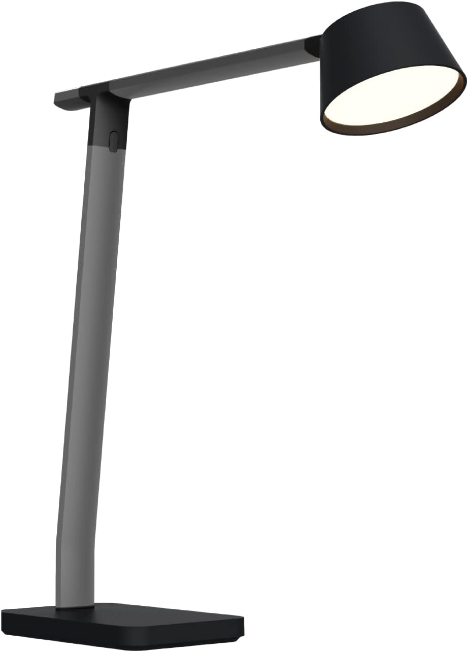 BLACK+DECKER Verve Designer – Lámpara de escritorio con puerto de carga USB, LED blanco verdadero + 16M colores RGB