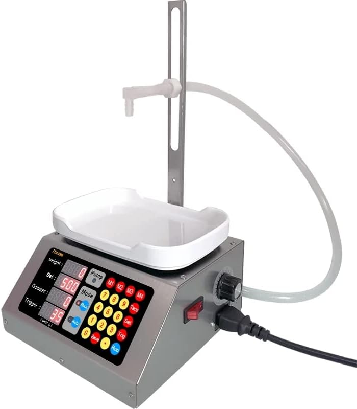 CSY-3200 Weighing Diaphragm Pump Filling Machine Electronic Scale Liquid Filler Oil Water Drink Wine Juice 10ml-3000ml