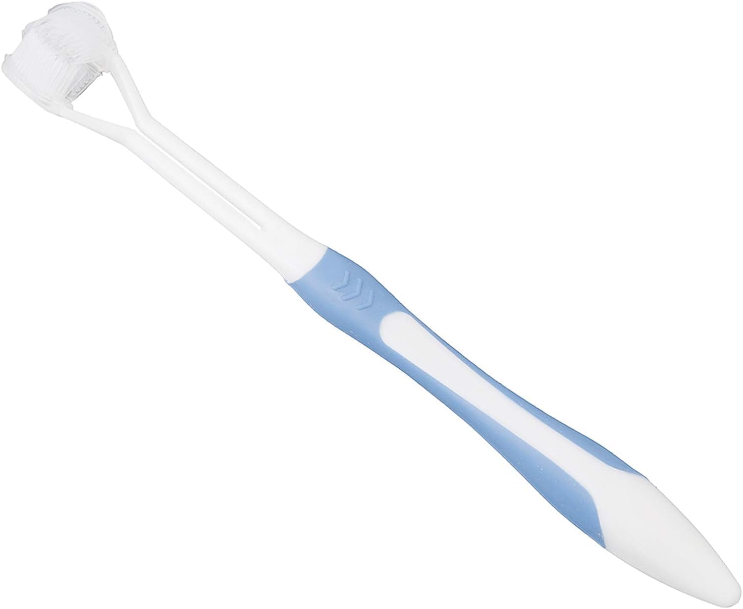 Cepillos de dientes azules de 3 caras Cepillos de dientes manuales para adultos Cepillo de dientes de cerdas suaves para cepillos de dientes