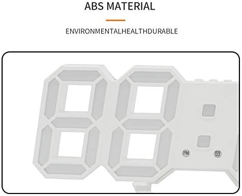 Reloj de pared LED 3D Reloj despertador digital moderno para decoración del hogar, mesa moderna, escritorio, reloj de pared de noche para decoración