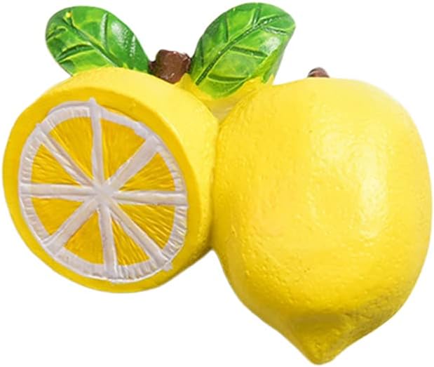 Imán de resina 3D para refrigerador de frutas, limón, fresa, piña, adornos magnéticos para refrigerador, calcomanías magnéticas para cocina, espacio