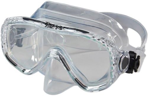 AKONA Tobago – Máscara de buceo con falda de silicona transparente y lente templada única