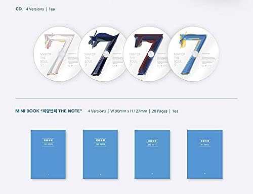 “NA” BTS MAP OF THE ALMA 7 Álbumes al azar Ver. CD+36p Photobook+20p Mini libro+52p Lyric Book+Photocard+Postal+Pegatina+Papel para colorear+Tarjeta