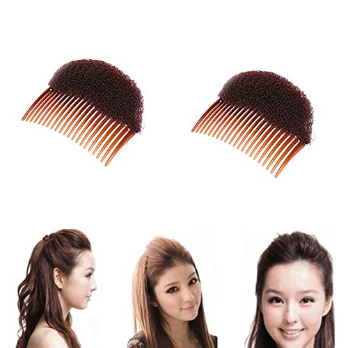 2 piezas encantadoras inserciones de volumen Bump It Up Peine Do Beehive Hair Stick Bun Maker Tool Accesorios de peinado para mujeres Lady Girl