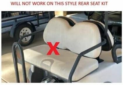 Huskey – Fundas de asiento para carrito de golf delantero y trasero para EZGO y Club Carvarios colores, material de vinilo de grado marino,