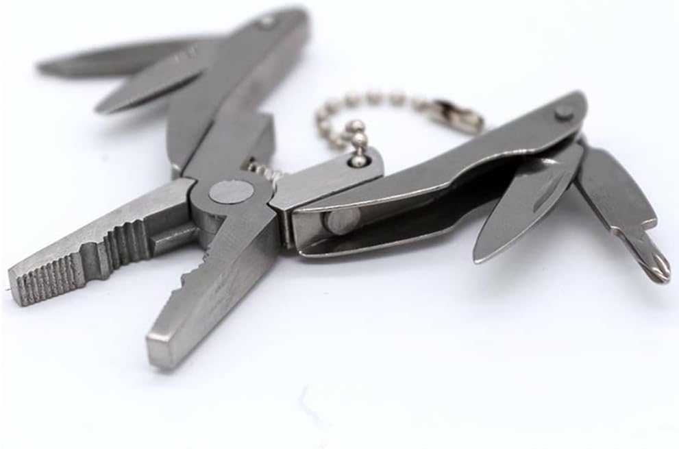 AKOAK 1 paquete de alicates multiusos, cuchillo duradero de acero inoxidable para exteriores, martillo de seguridad, para supervivencia, campamento,