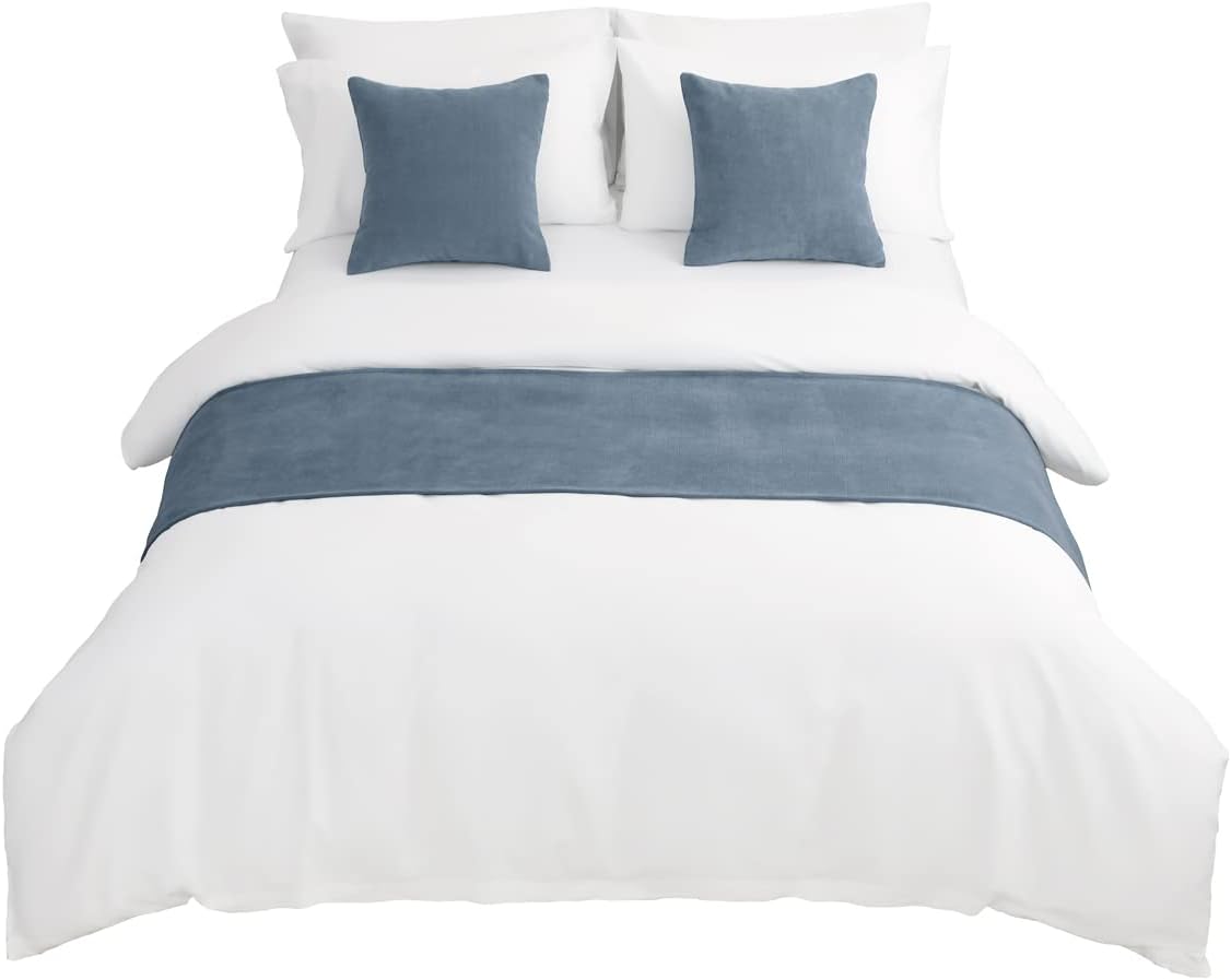 Pasador de cama de una sola capa de chenilla, bufandas de cama de estilo moderno para decoración del hogar y hotel