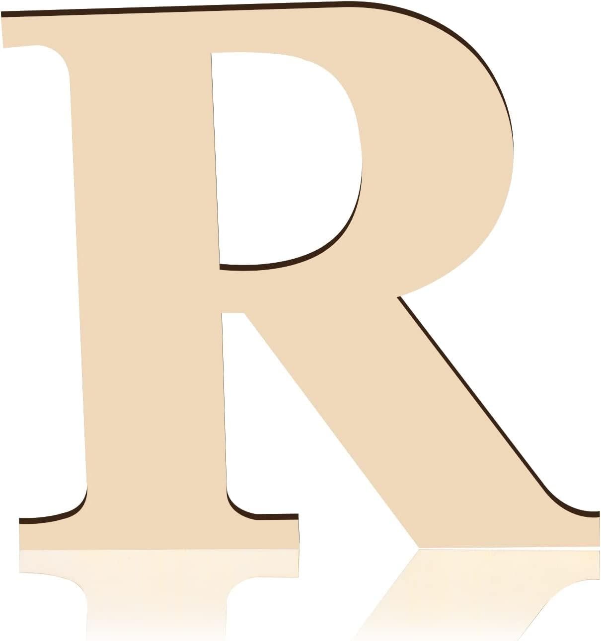 Letras de madera de 12 pulgadas de alto, letras de madera sin terminar de 0.28 pulgadas de grosor, letras de madera en blanco para decoración de