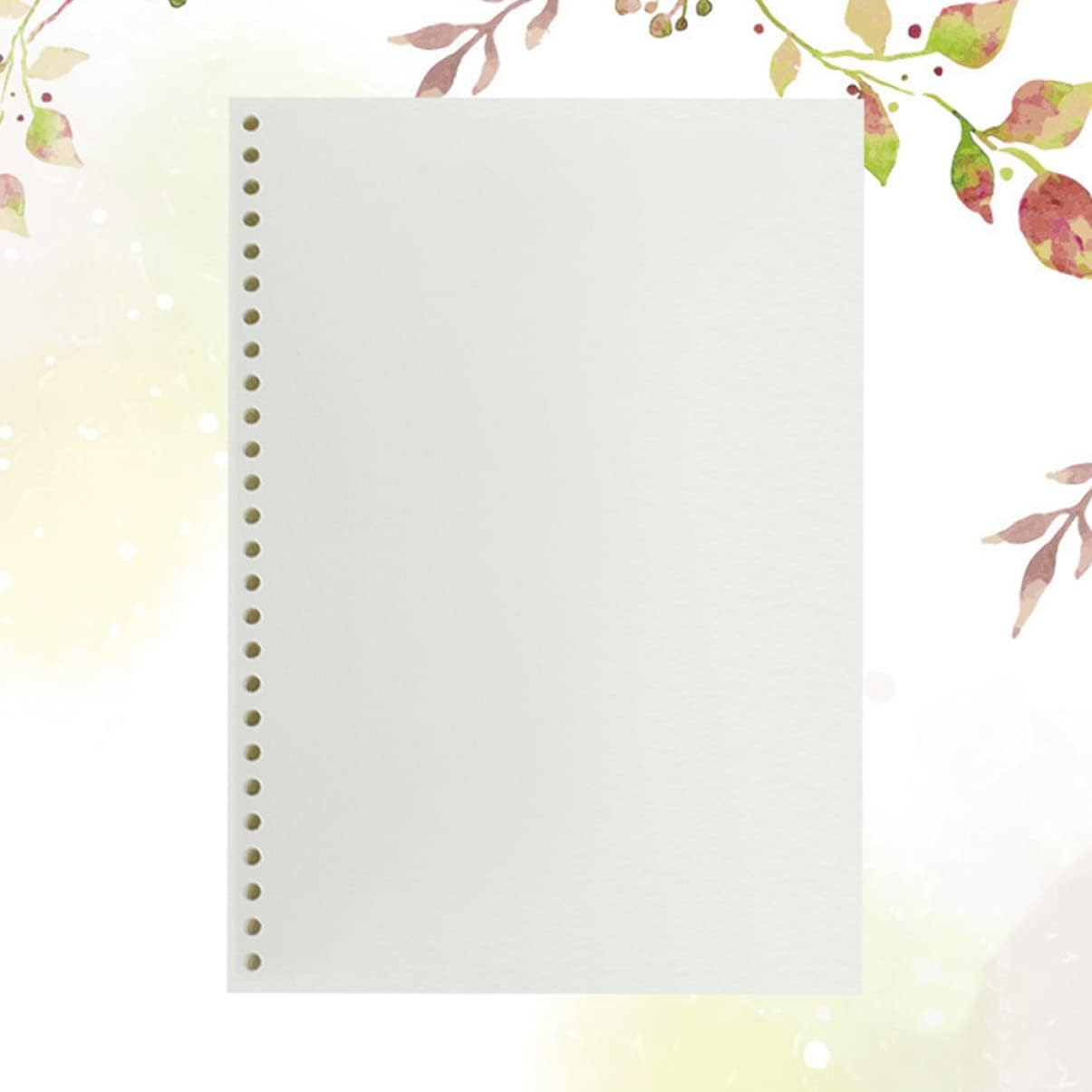 VILLCASE 50 hojas de recambio de página, bloc de dibujo para niños, diarios, blocs de bocetos de papel para niños, papel de recambio de dibujo para
