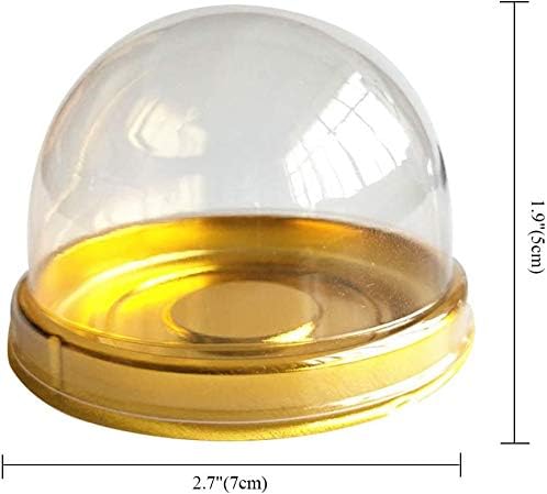 100 recipientes para cupcakes con cúpula transparente de 2 pulgadas para magdalenas de plástico transparente para queso, pastelería, postre, pastel