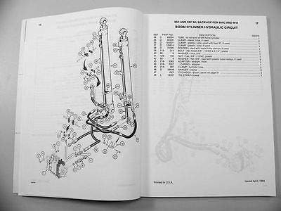 La retroexcavadora del modelo 35C 35C-Wl de la serie del caso de J I parte el catálogo manual Ck para 850C W14