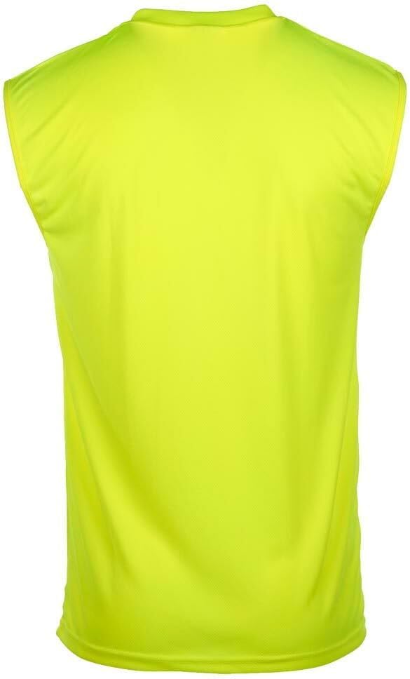 J. J. Keller & Associates, Inc. Camiseta sin mangas de alta visibilidad, absorbe la humedad, bolsillo, naranja, SAFEGEAR