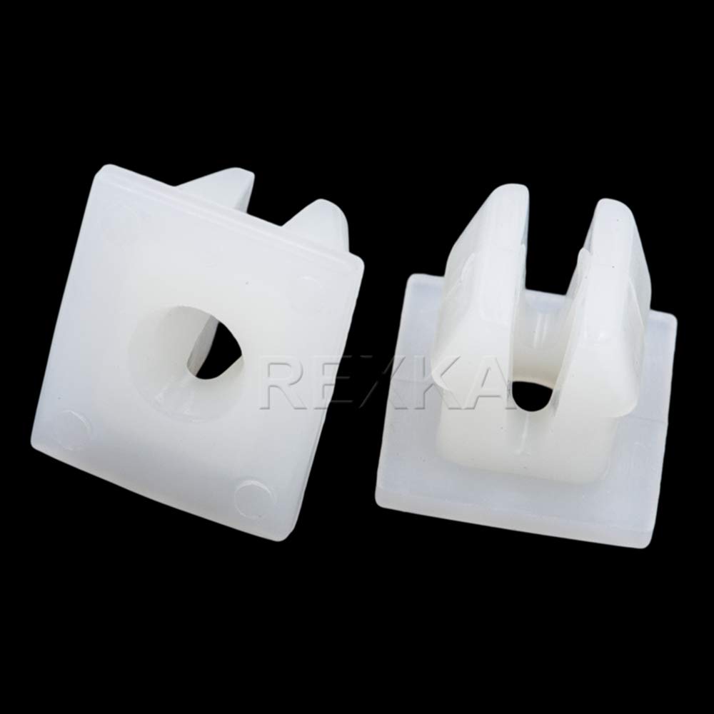 Rexka 40 unids Soporte de parachoques delantero Splash Shield debajo de la cubierta Nylon Tuerca Ojal M5.5 Tornillo 90189-06193 para Toyota Lexus