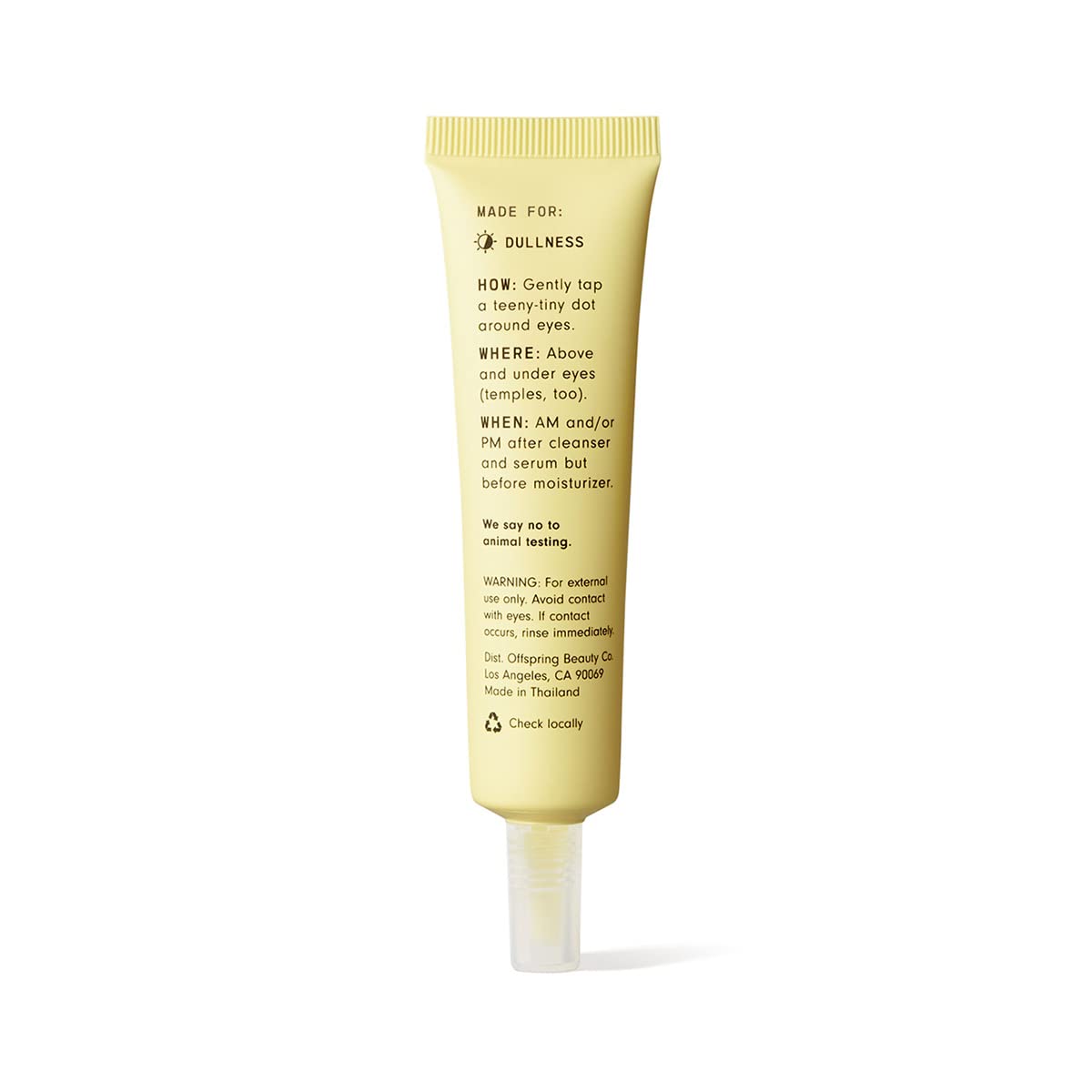 Versed Vacation Eyes Brightening Eye Gel – Gel refrescante ligero para ojos hinchados con vitamina C, extracto de raíz de ginseng y niacinamida,