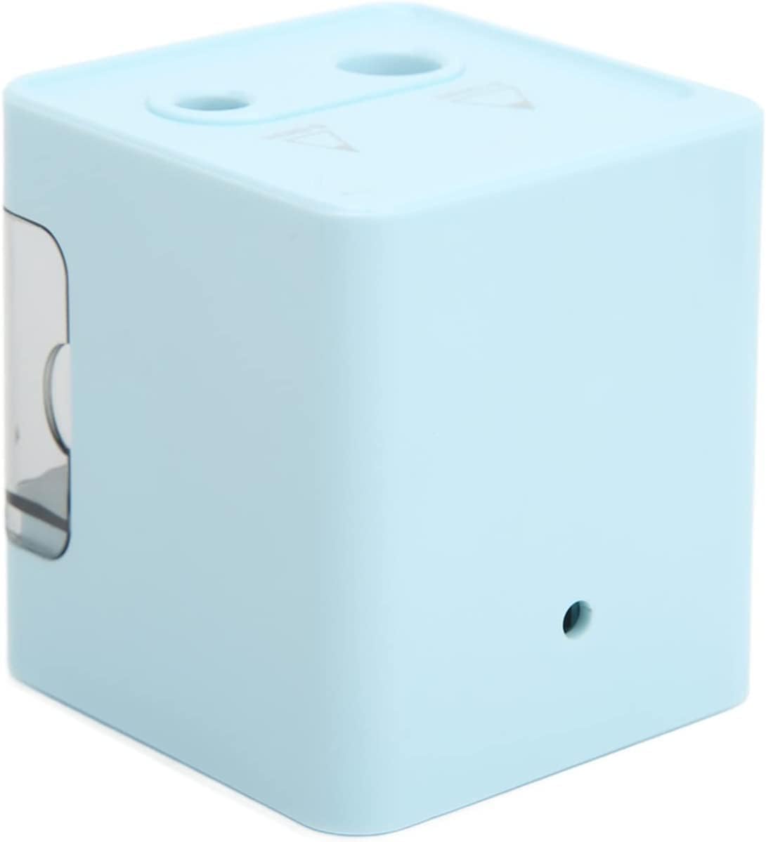 Sacapuntas Sacapuntas eléctrico con doble agujero, funciona con pilas (0.314-0.315 pulgadas y 0.315-0.472 pulgadas), sacapuntas semiautomático con