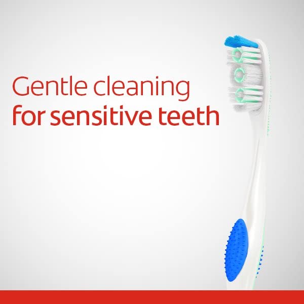 Colgate 360 Esmalte Health Sensitive, 82 cepillos de dientes extra suaves, paquete de 6.