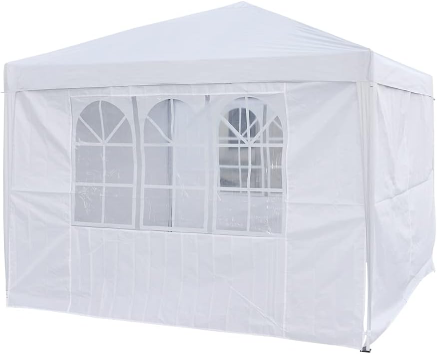 Panana Carpa desplegable para exteriores, carpa de 8.2 x 8.2 pulgadas, toldo plegable con 4 paredes laterales y bolsa de transporte para festival,