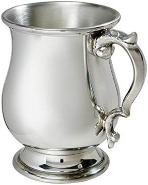 Jarra de estaño georgiano de media pinta, taza de cerveza