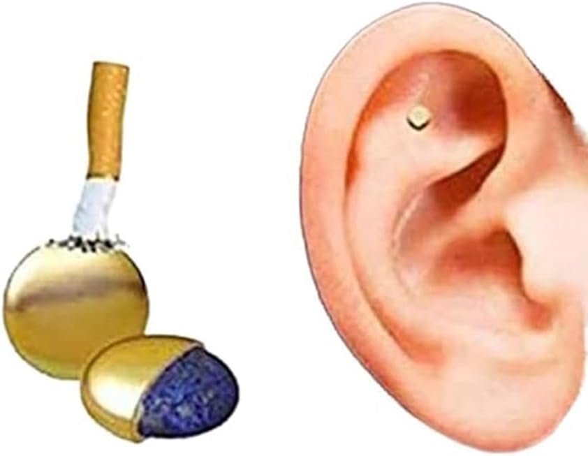 Greendouni – 2 imanes magnéticos de terapia para dejar de fumar, terapia magnética para oídos, pérdida de peso, acupresión