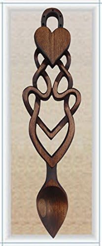 Cuchara tradicional celta de amor, grabado gratuito de nombres y fecha