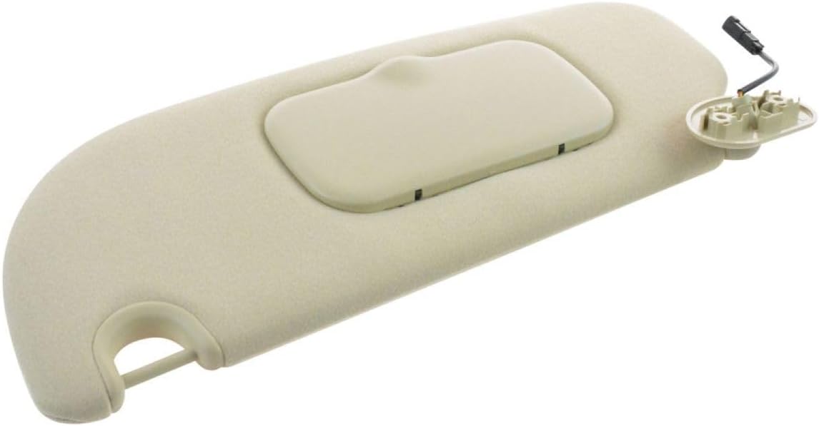 ZR 7L2Z7804105FA – Parasol para parabrisas para el lado izquierdo del conductor, color beige beige con espejo iluminado