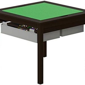 UTEX – Mesa de juegos 2 en 1 para niños con cajones de almacenamiento y base para legos integrada. UTEX – Mesa de juegos 2 en 1 para niños con cajones de almacenamiento y base para legos integrada.