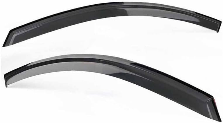 Deflector de ventana compatible con Ni.ssan Altima Coupe 2008-2013, viseras de ventana de 2 puertas, protectores de lluvia, juego de 2 piezas, color